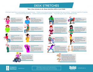 Classroom stretch poster – high school (English)
