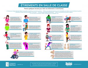 Classroom stretch poster – high school (French)